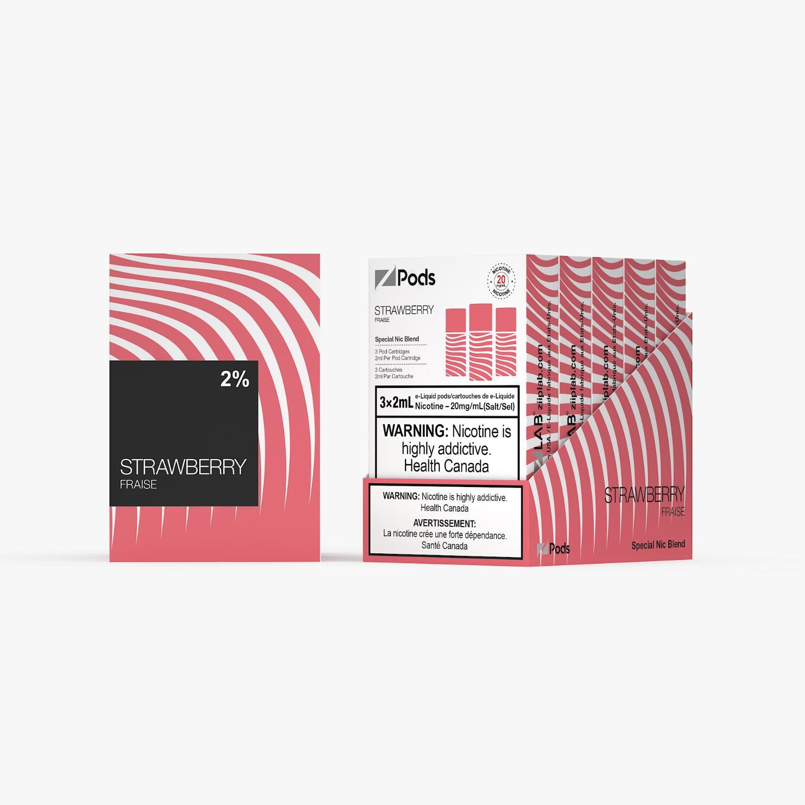 Strawberry - Z Pods Special NIC - 20mg - Premium