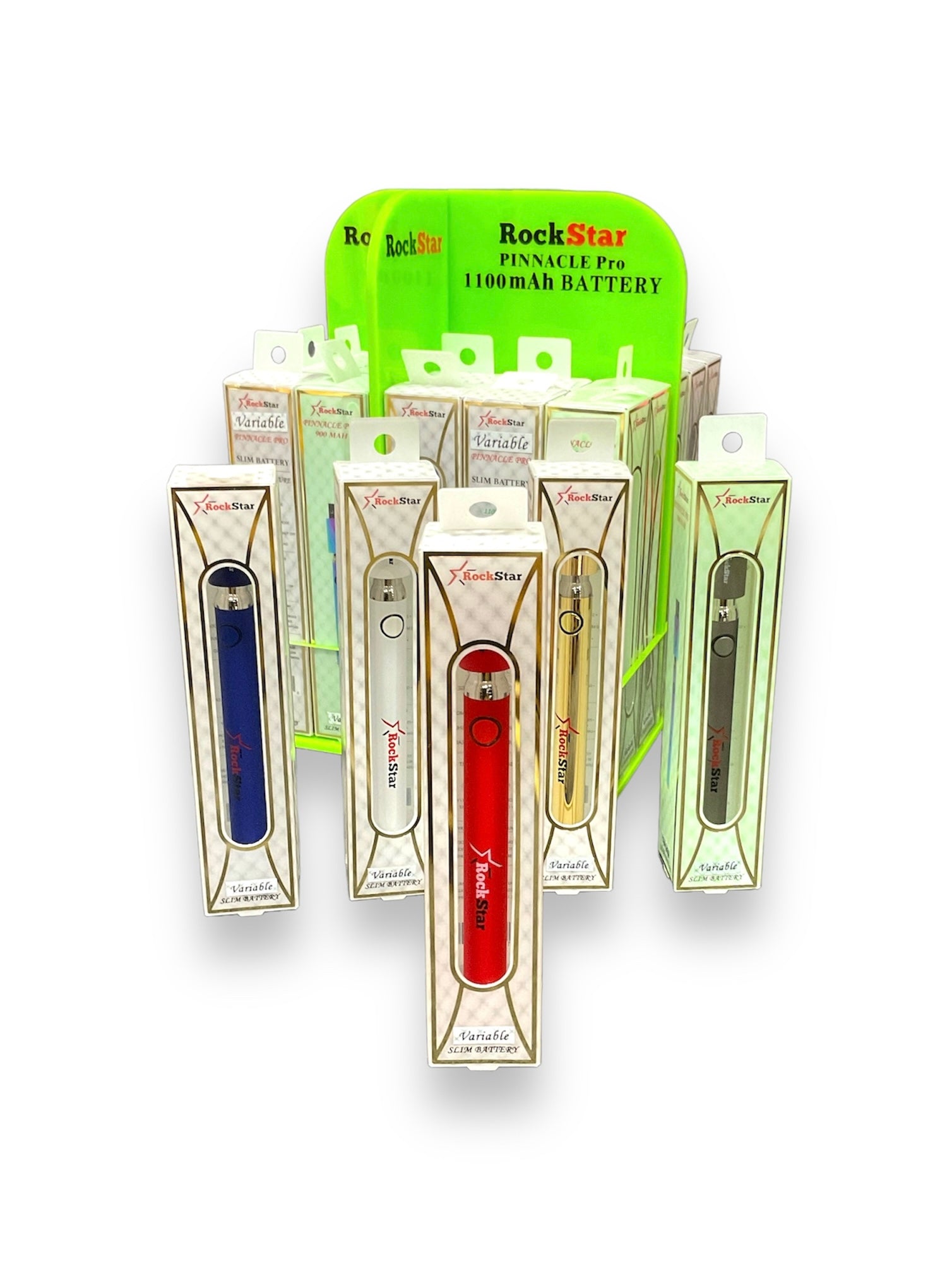 Rockstar Pinnacle Pro 5530 - 900 & 1100mAh - 510 Battery - 24ct