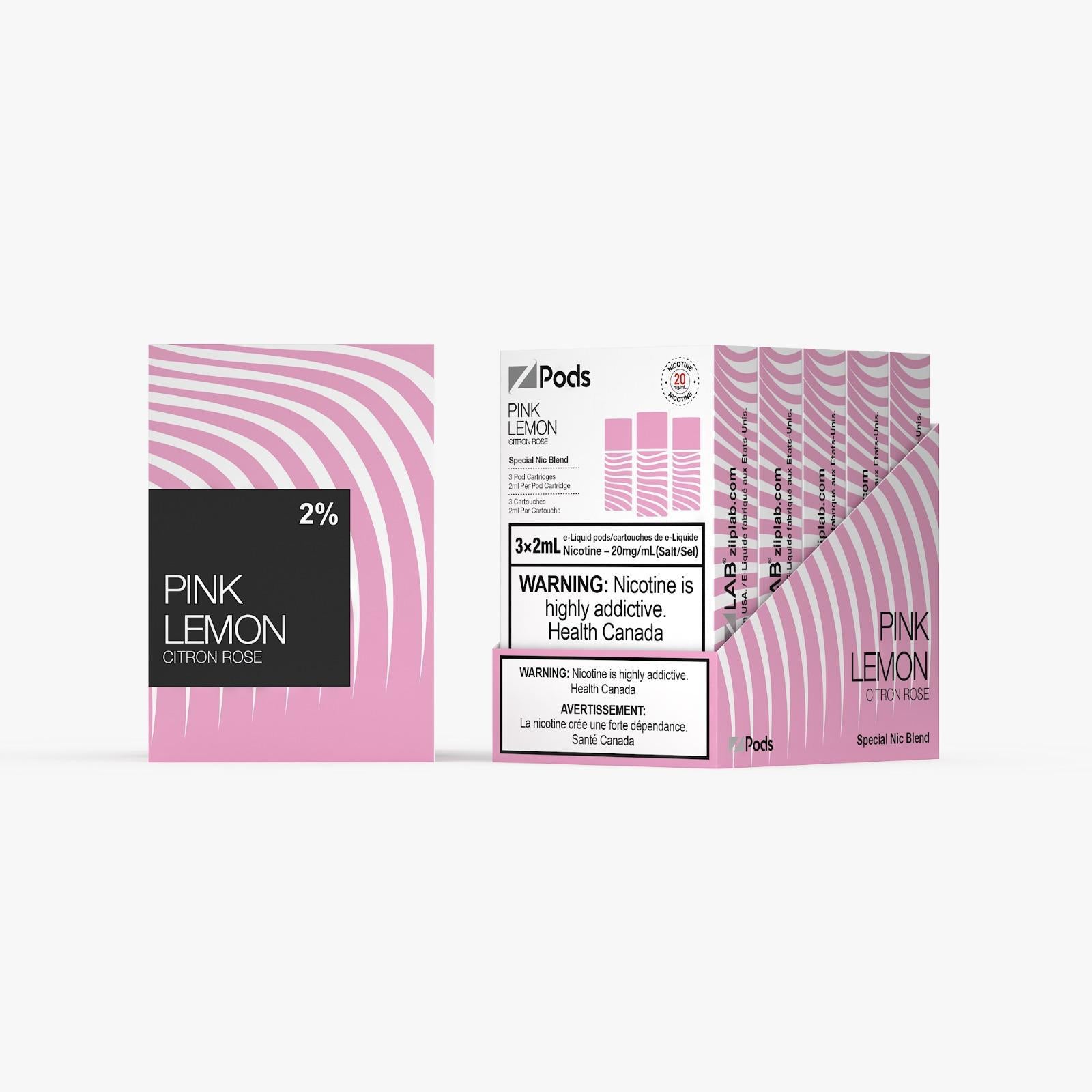 Pink Lemon - Z Pods Special NIC - 20mg - Premium