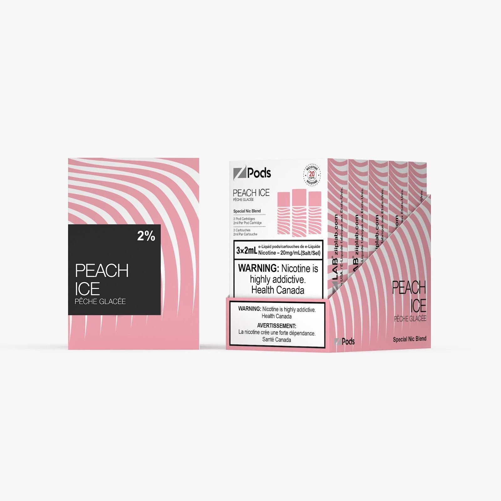 Peach Ice - Z Pods Special NIC - 20mg - Premium