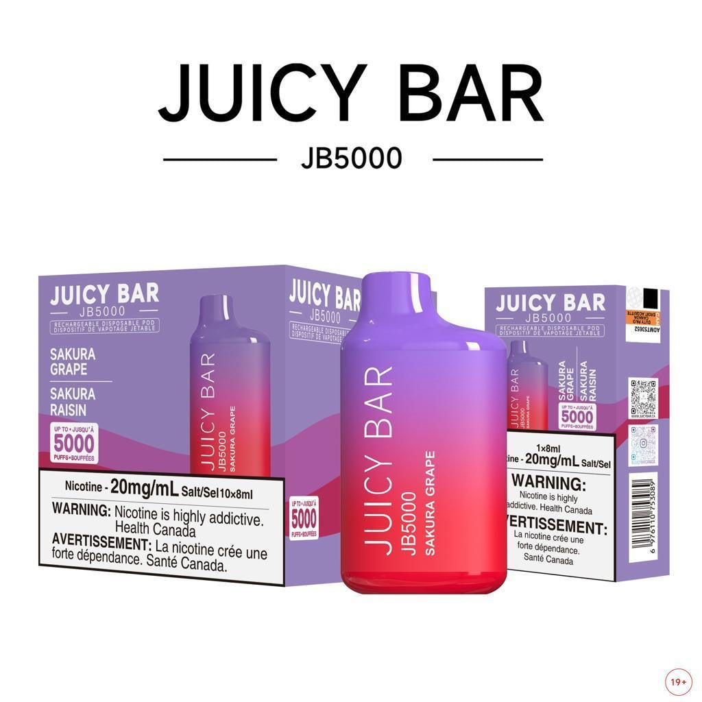 SAKURA GRAPE - JUICY BAR JB5000 - 10PC/BOX
