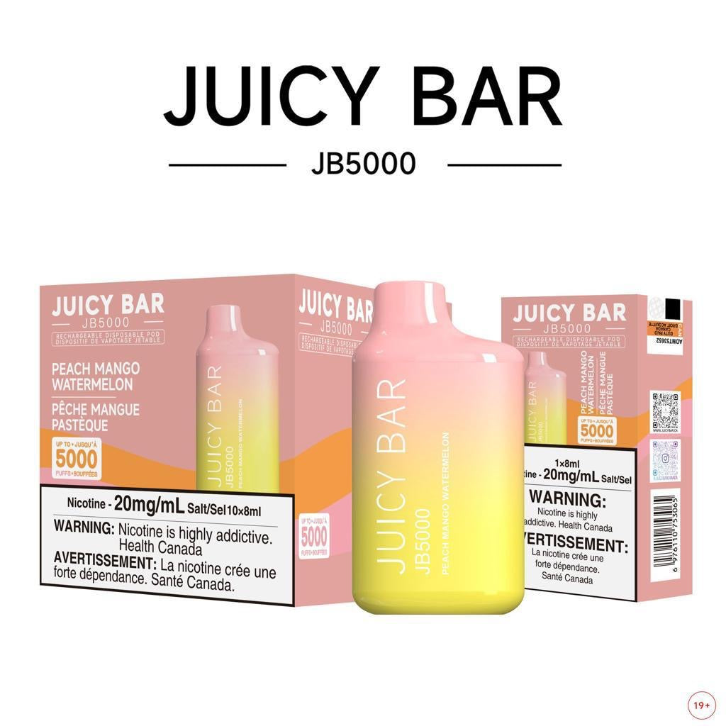 PEACH MANGO WATERMELON - JUICY BAR JB5000 - 10PC/BOX