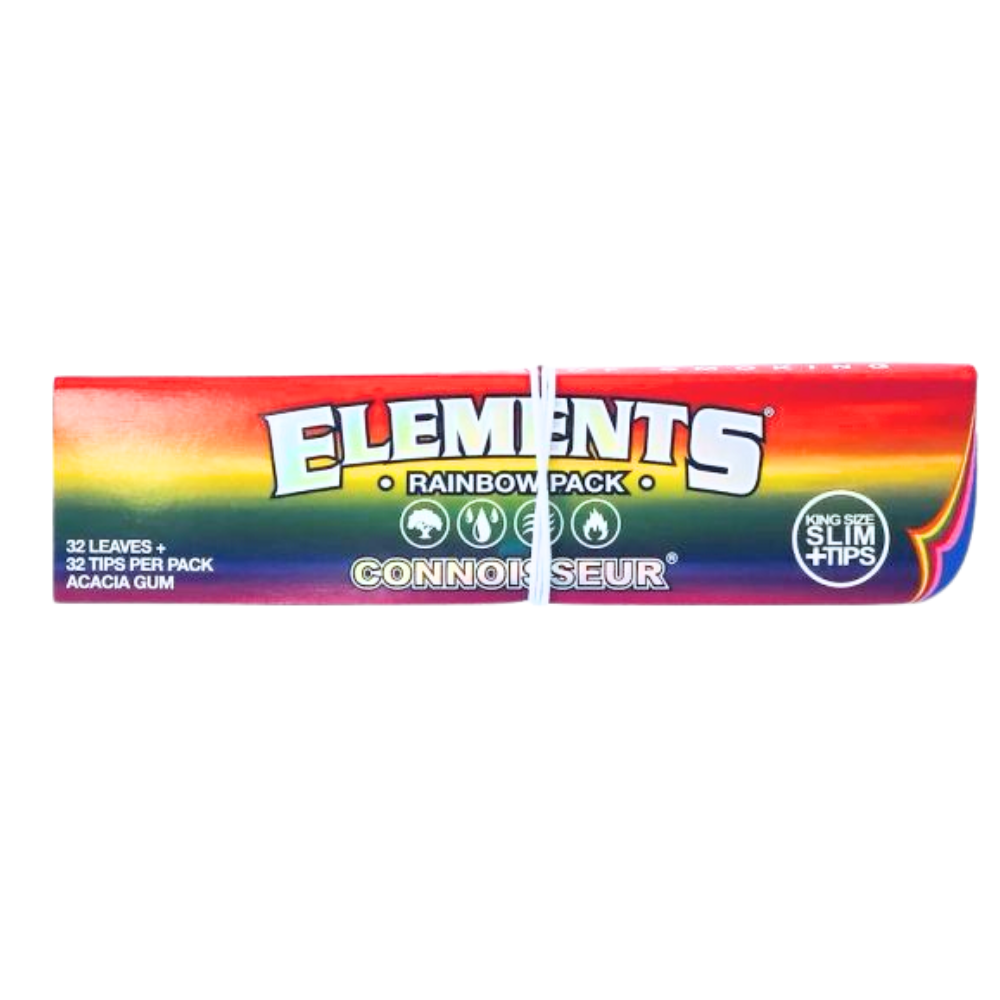 ELEMENTS - Connoisseur - King Size Slim + Tips - Rolling Papers