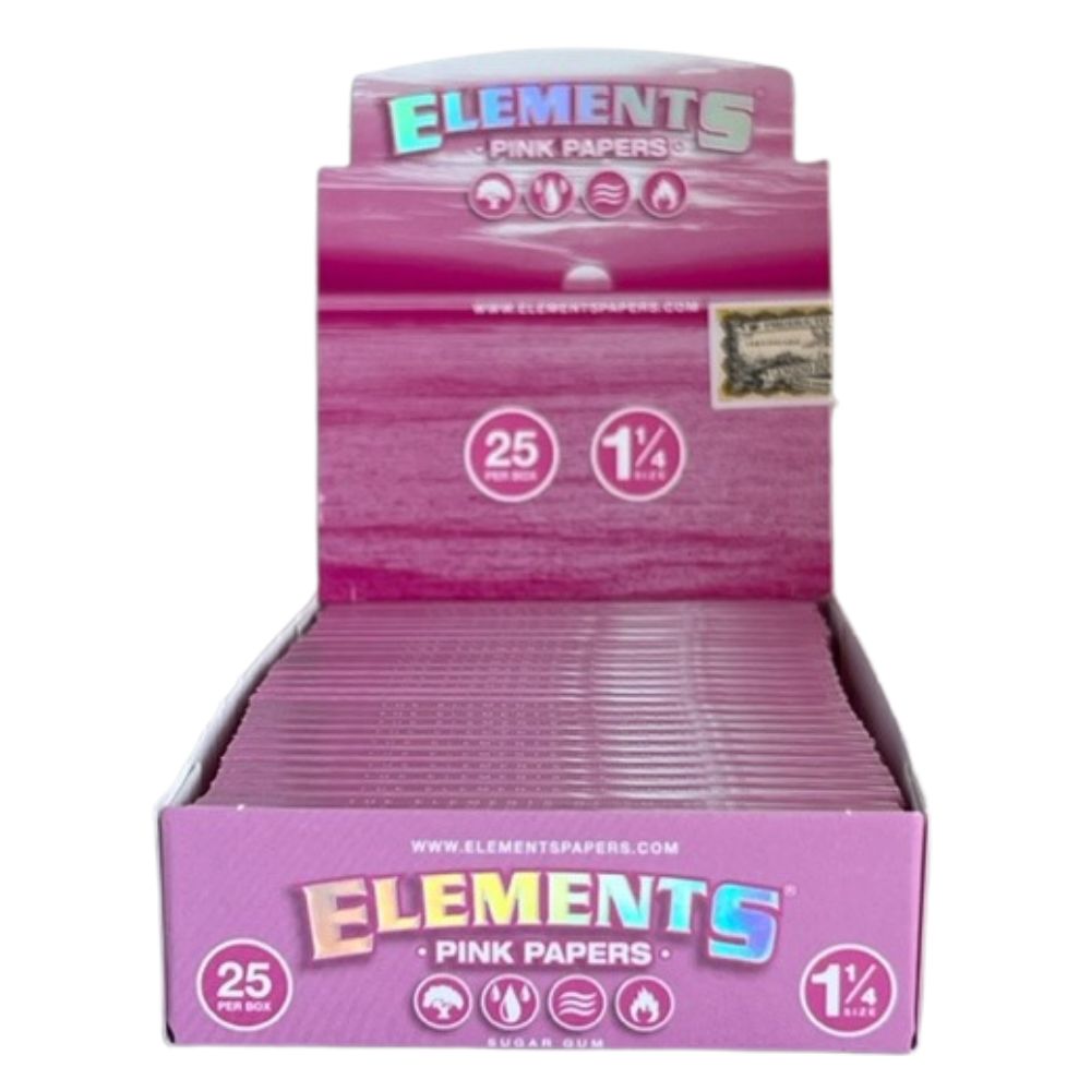 ELEMENTS - 1 1/4 Size - Pink Rolling Papers