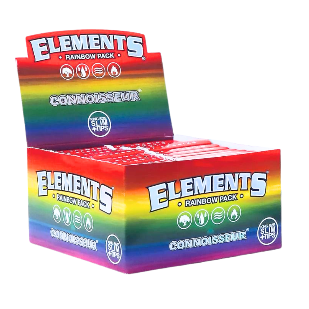 ELEMENTS - Connoisseur - King Size Slim + Tips - Rolling Papers