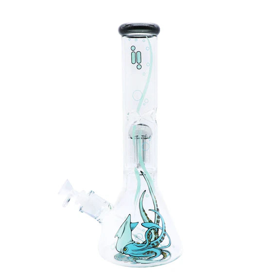 14" Untamed Collection, Blue Squid 12 Arm Perk, Ice Catcher Waterpipe