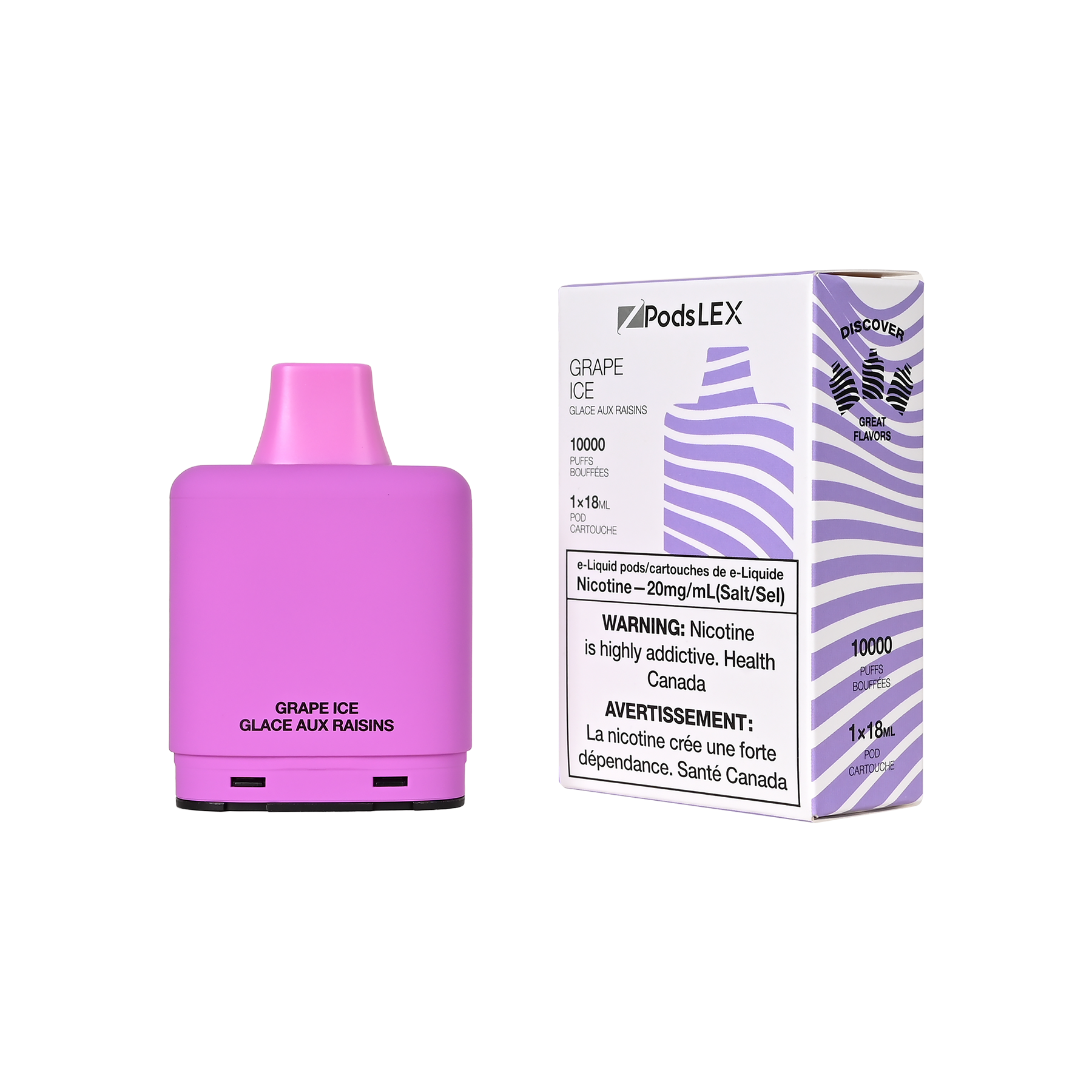 GRAPE ICE - ZPODS LEX 10K - 1 PC