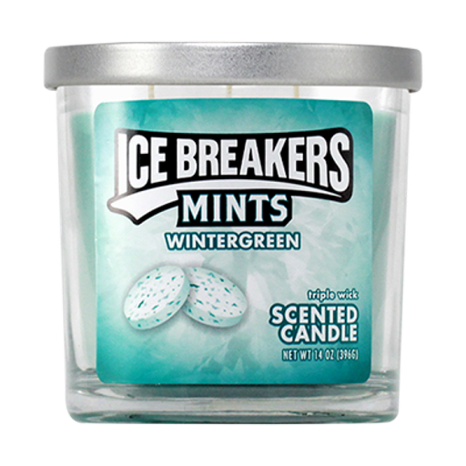ICE BREAKERS MINTS - 3 Wick Scented Candle - 14oz
