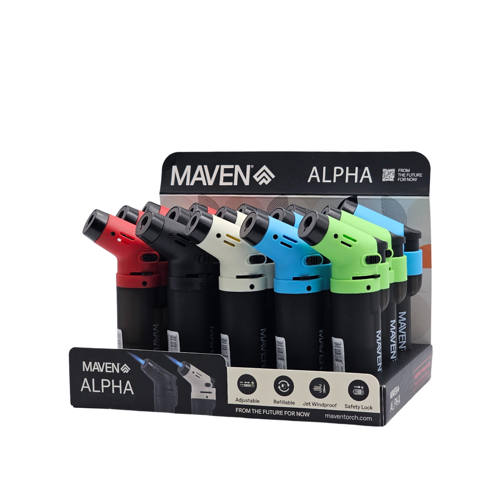 MAVEN - ALPHA - TORCH LIGHTER - 15ct
