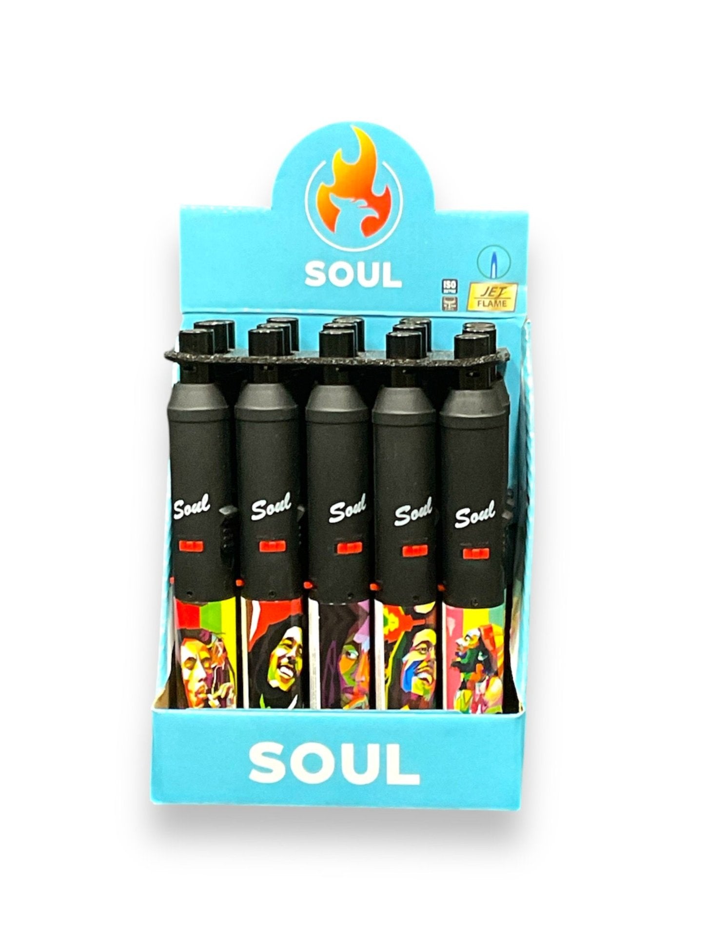 TORCH PEN - JET FLAME - SOUL LIGHTERS - 12CT