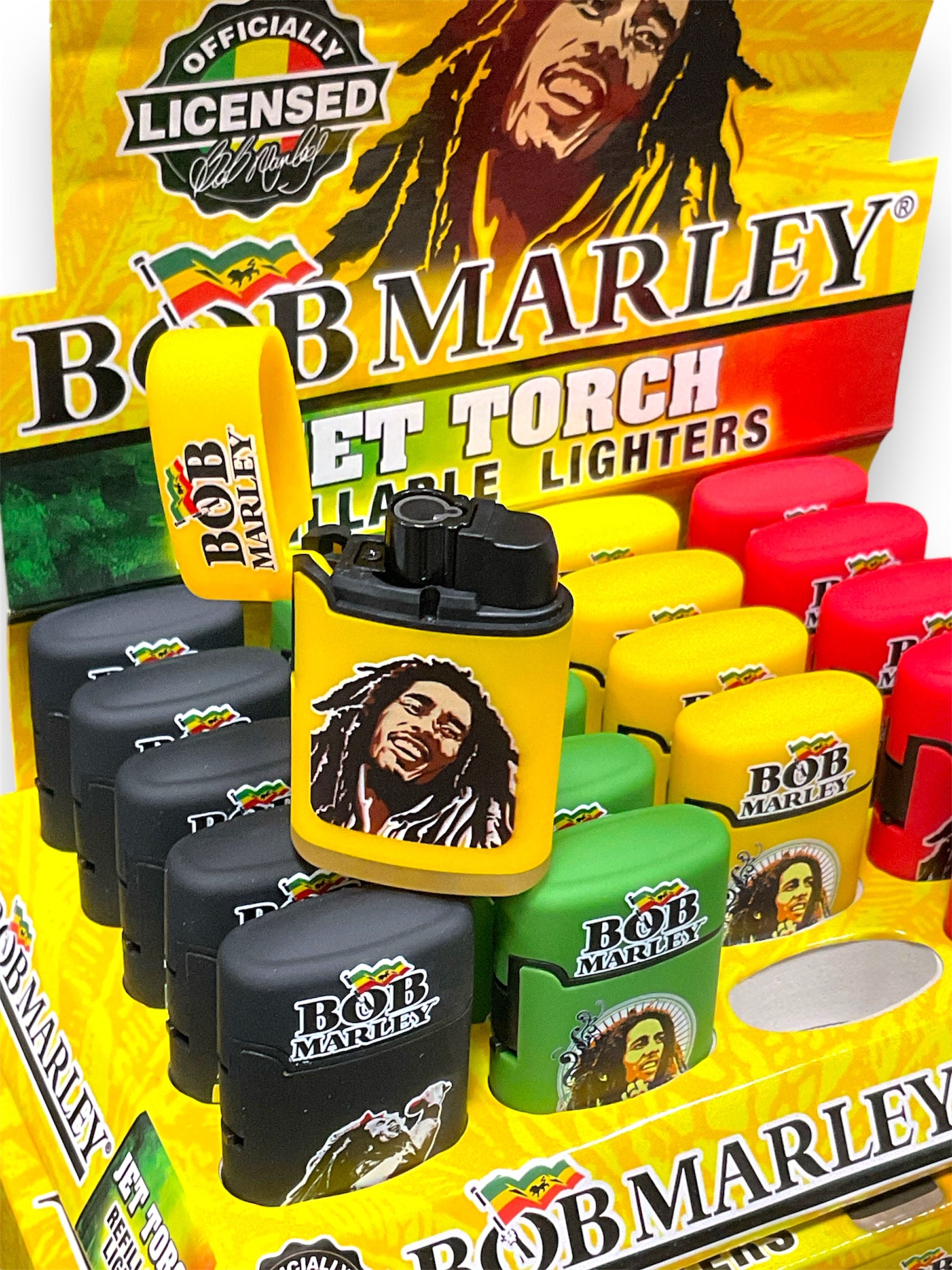 BOB MARLEY - TORCH LIGHTERS - OFFICIALLY LICENSED