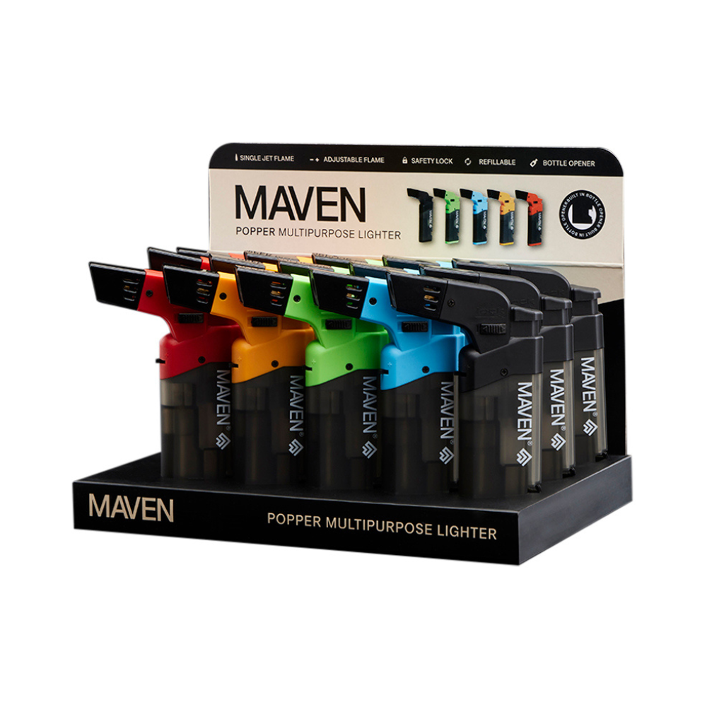 MAVEN - POPPER - POCKET TORCH LIGHTER - 15ct