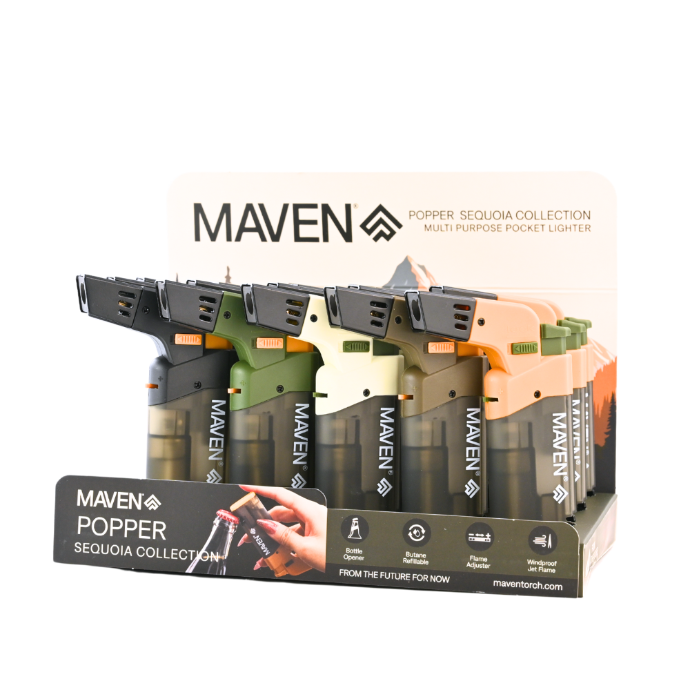 Maven - Popper Sequoia Collection Lighters - 15ct