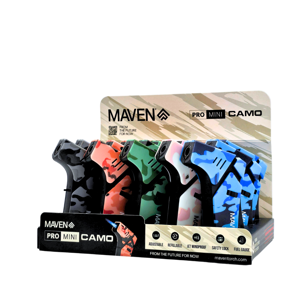 Maven - Pro Mini Camo - Torch Lighters - 15ct