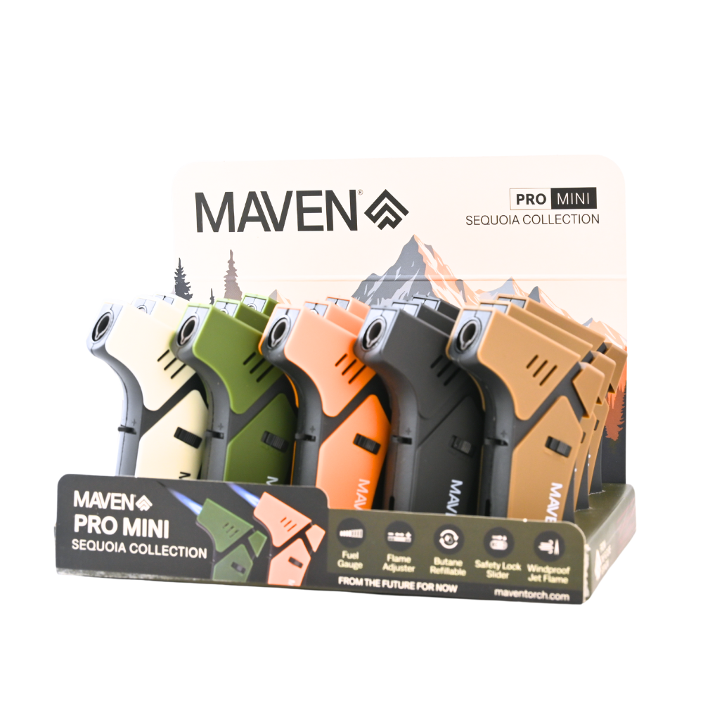 Maven Pro Mini Sequoia Collection Lighters - 15ct