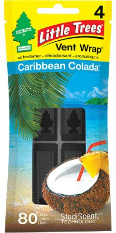 Caribbean Colada - LITTLE TREE - VENT WRAP - 4/PK
