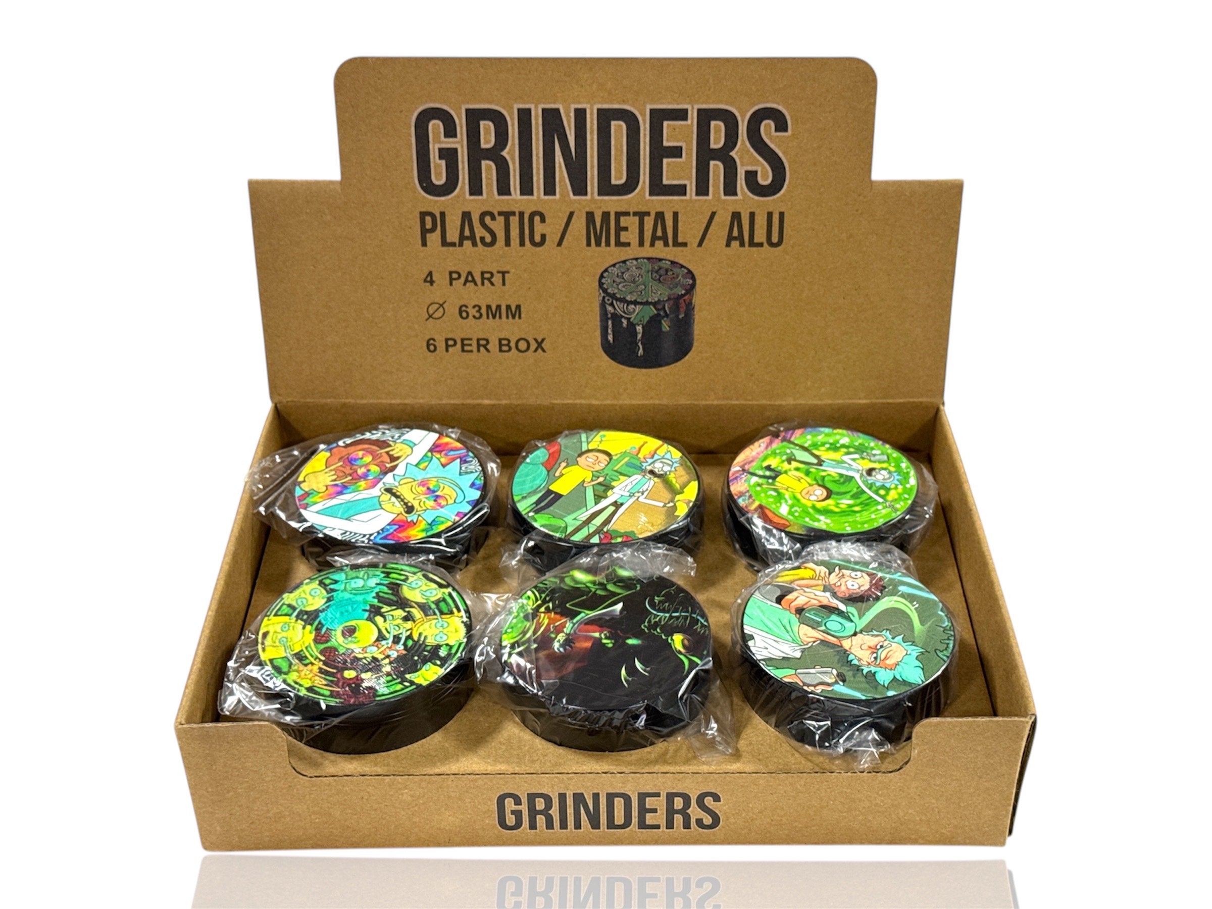 SMPNS - Cartoon -  4-Pc Grinder - 6ct