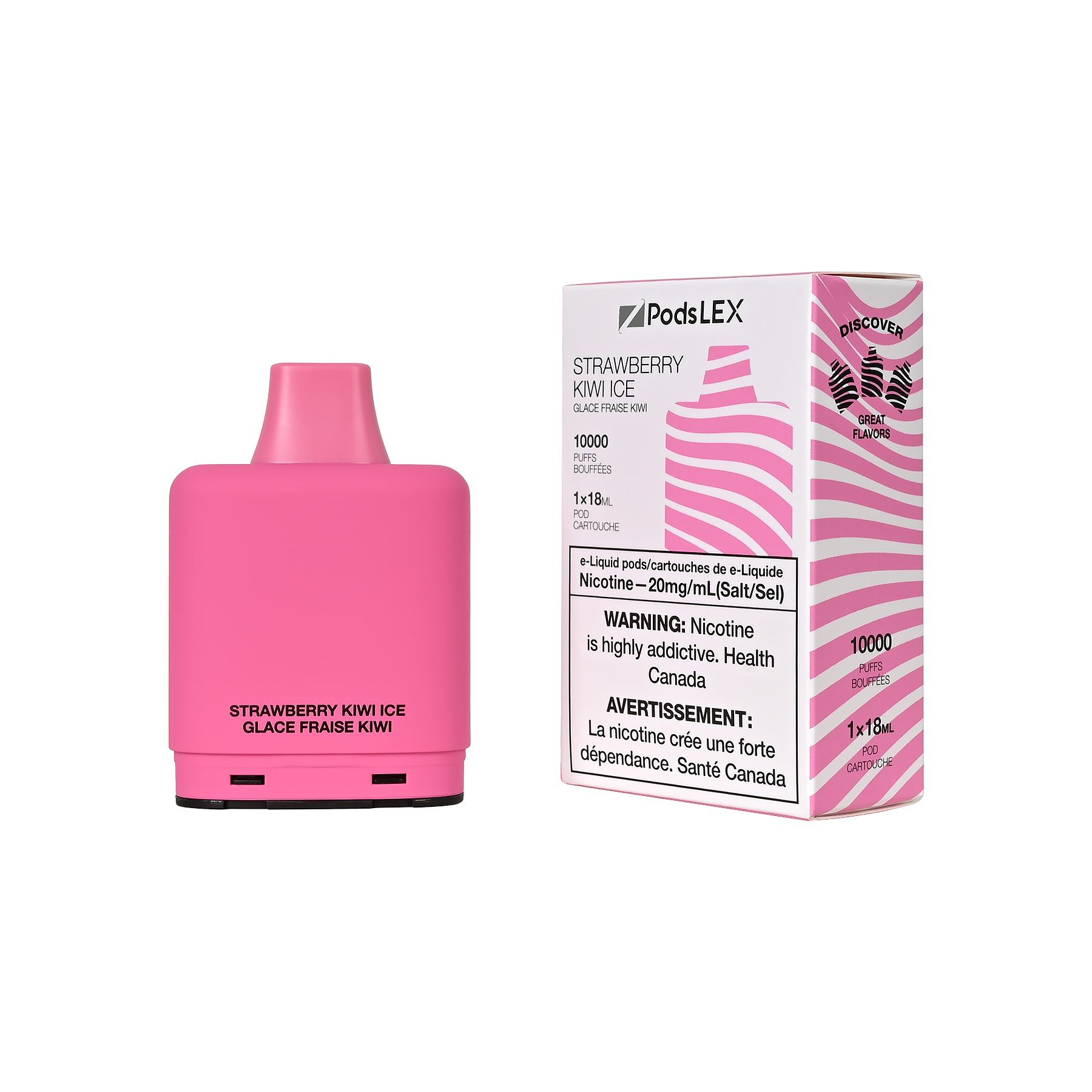 STRAWBERRY KIWI ICE - ZPODS LEX 10K- 1 PC