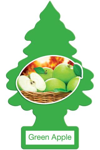 GREEN APPLE - LITTLE TREE - AIR FRESHNER - 24ct