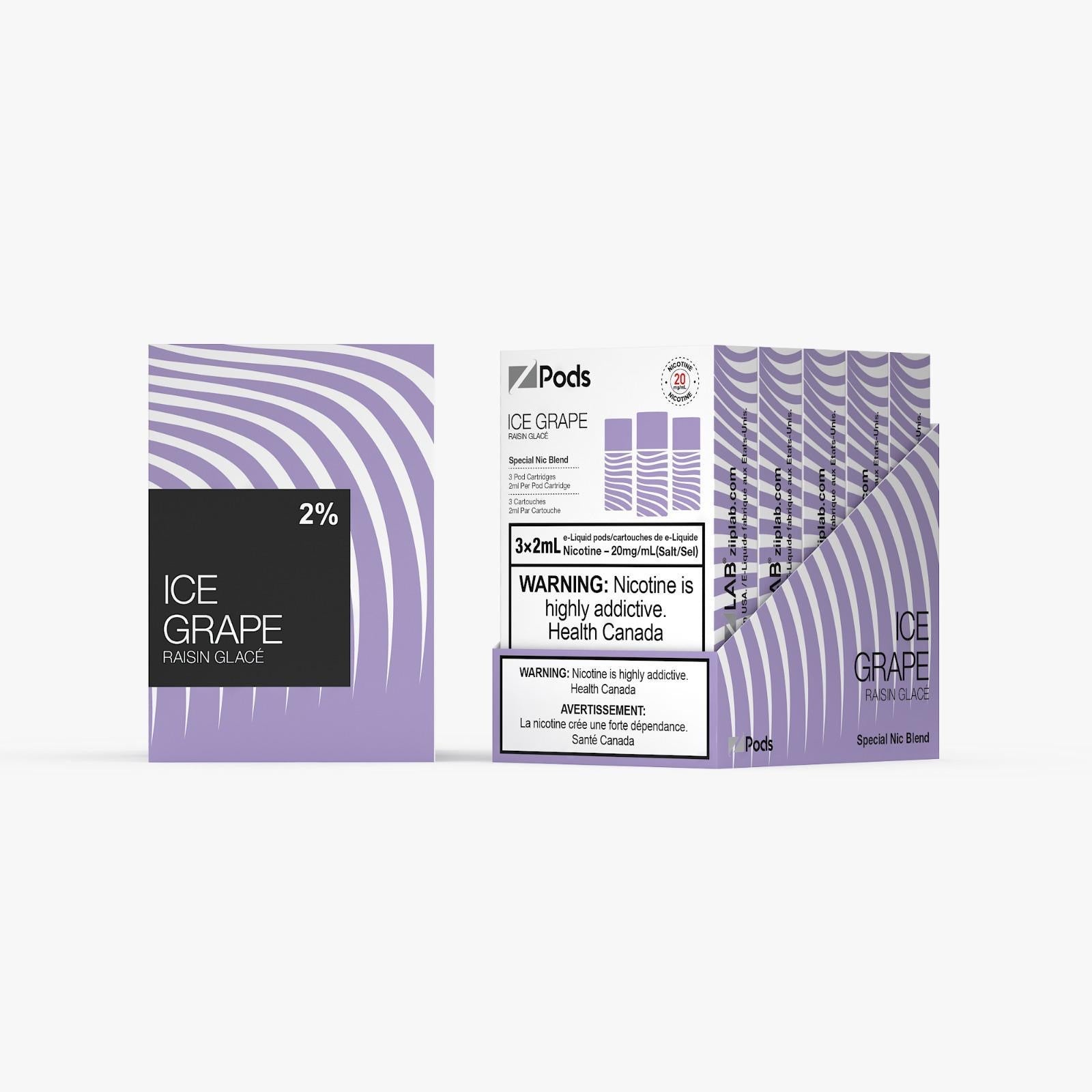 Ice Grape - Z Pods Special NIC - 20mg - Premium