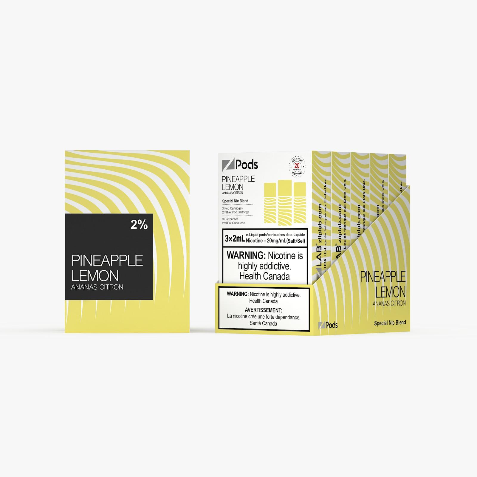 Pineapple Lemon - Z Pods Special NIC - 20mg - Premium