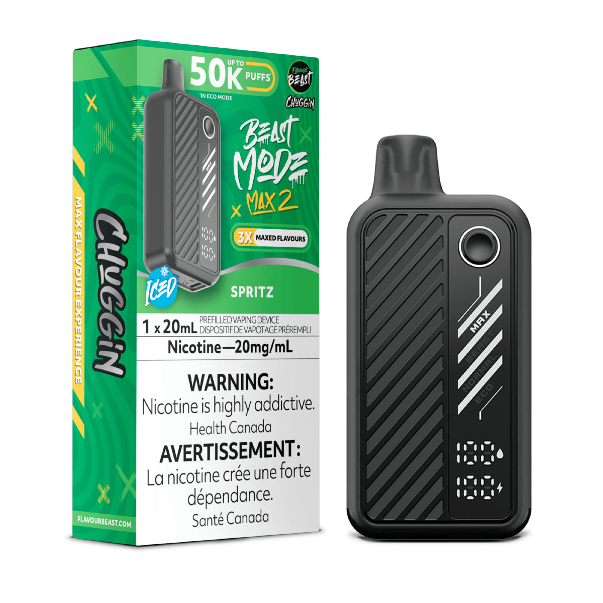 SPRITZ - Flavour Beast Mode Max 2 50K - 20MG - 5pc/Carton