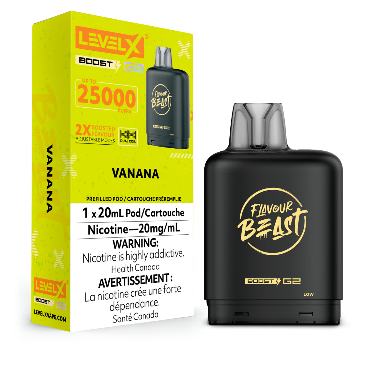 VANANA - Level X Flavour Beast - Boost Pod 20mL - 6pc/Carton