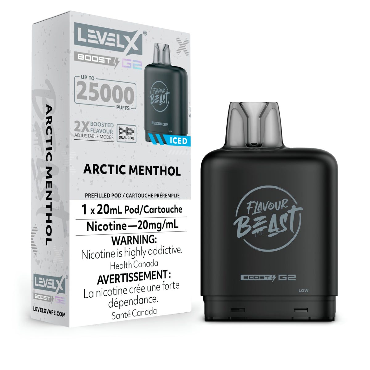 Arctic Menthol - Level X Flavour Beast - Boost Pod 20mL - 6pc/Carton