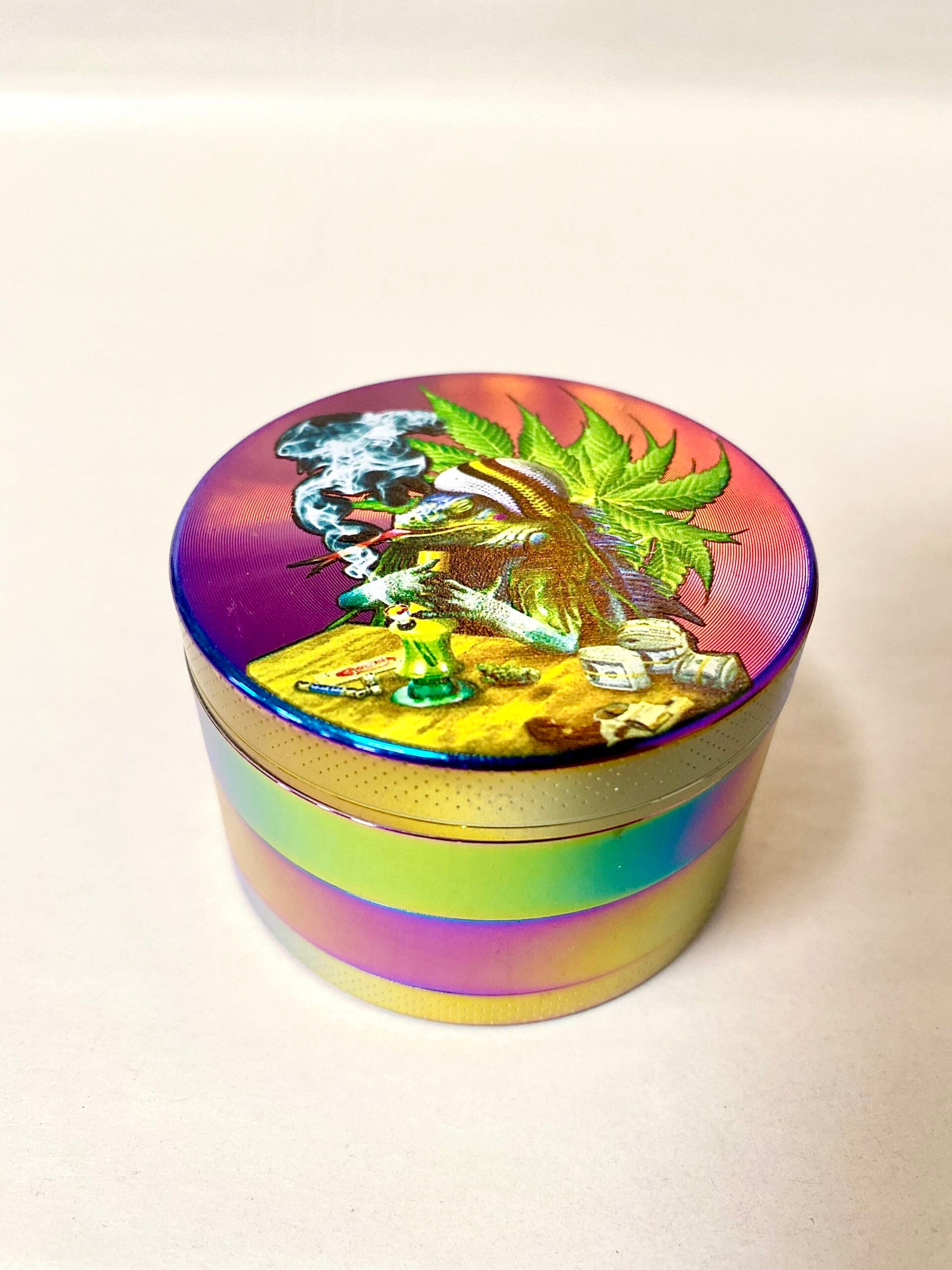 Alloy Grinder - Stoner Lizard Design - 4 piece