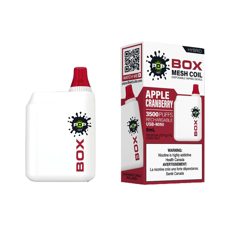 Apple Cranberry - Pop Hybrid BOX 3500 Puffs - 5pc/box