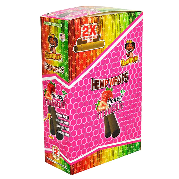 Honey Puff Hemp Wraps - Honey Strawberry