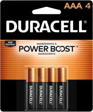 DURACELL - AAA 4 PACK - BATTERY