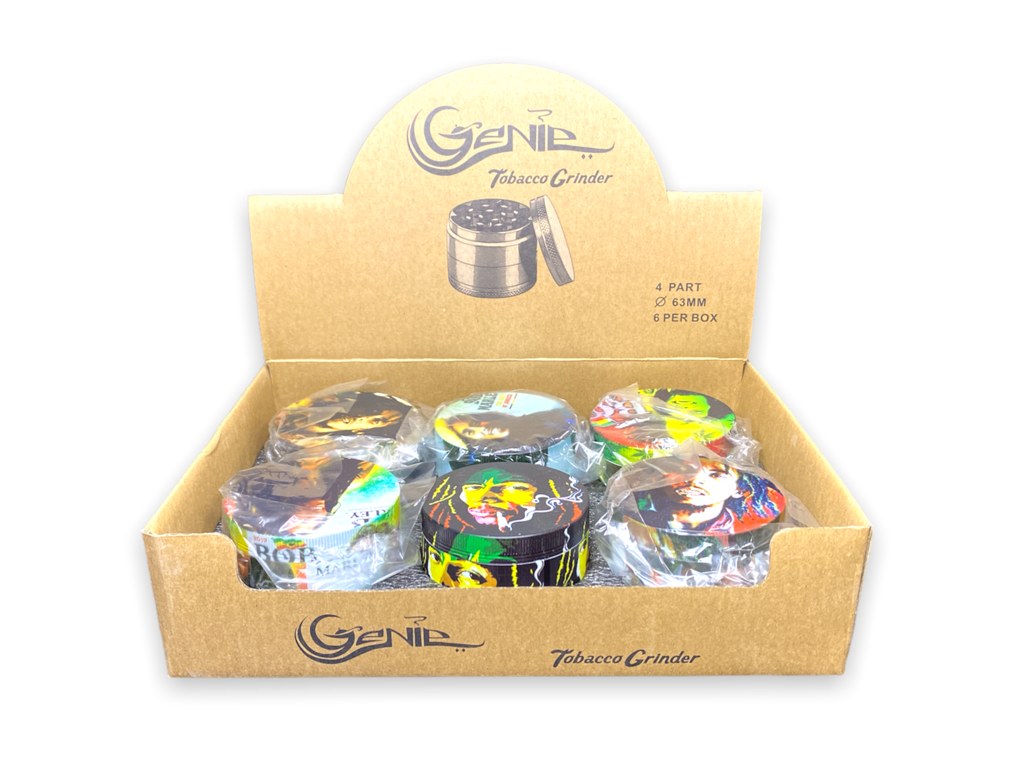 Genie Grinder - Bob Marley Edition - 4 Piece