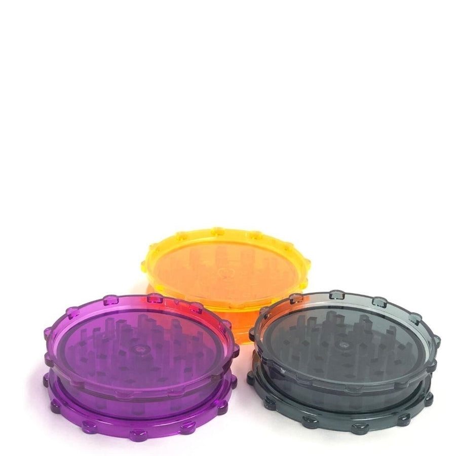 GRINDER - Clear PLASTIC - 2 Piece