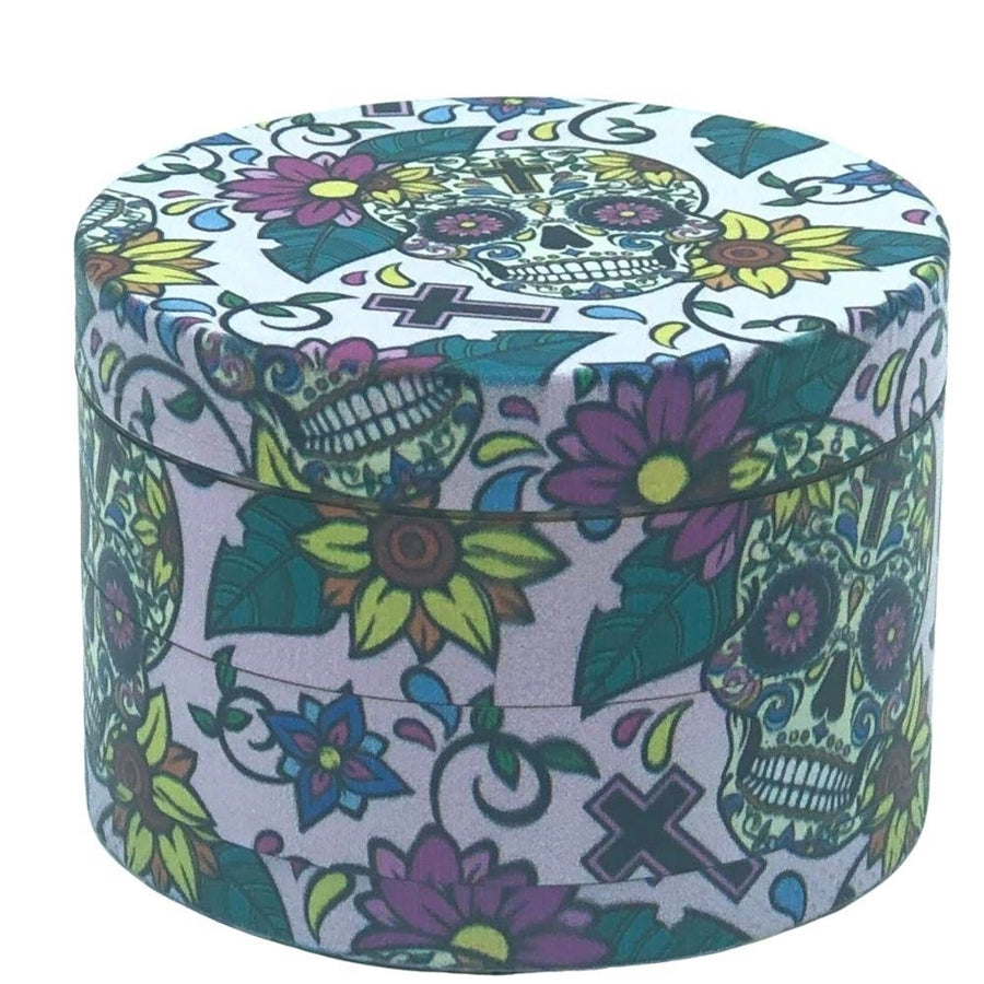 Grinder - Skull White BG - 60mm 4 Piece