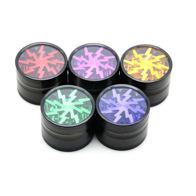 Genie Grinder - Aluminum Lightning Bolt - 4 Piece