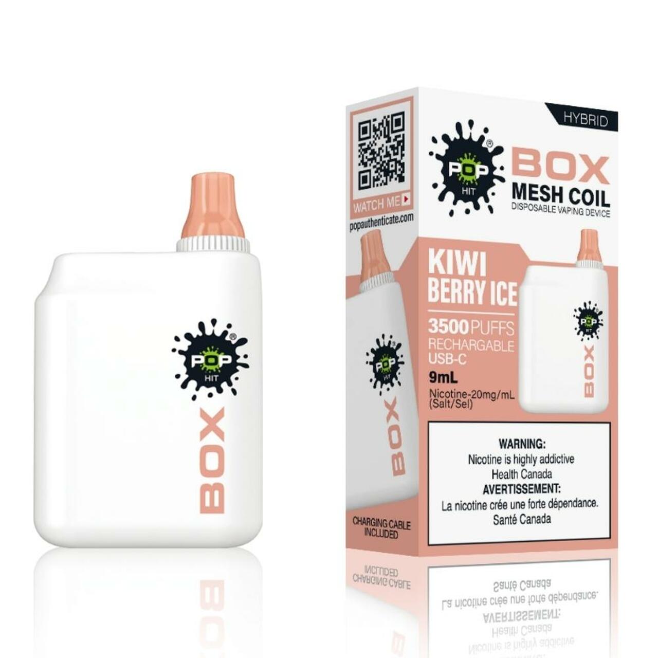 Kiwi Berry Ice - Pop Hybrid BOX 3500 Puffs - 5pc/box