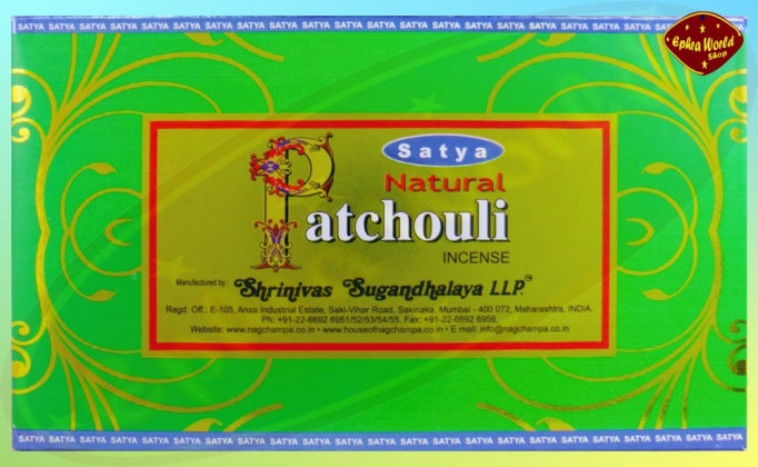 SATYA NATURAL PATCHOULI INCENSE