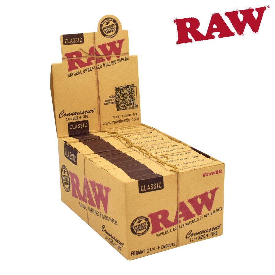 RAW Classic Connoiseur - 1¼ + Tips