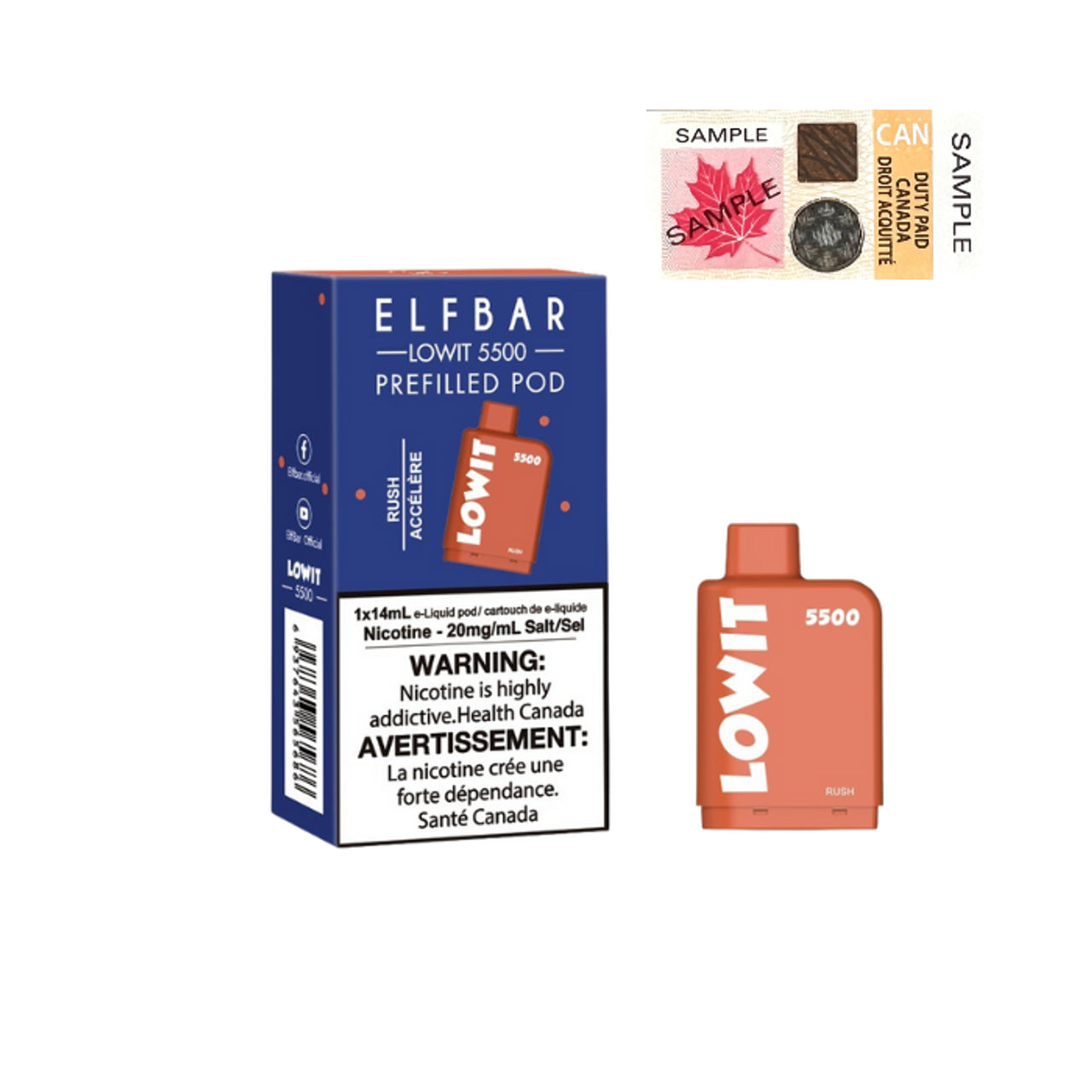 RUSH - Elf Bar Lowit 5500 - 20mg