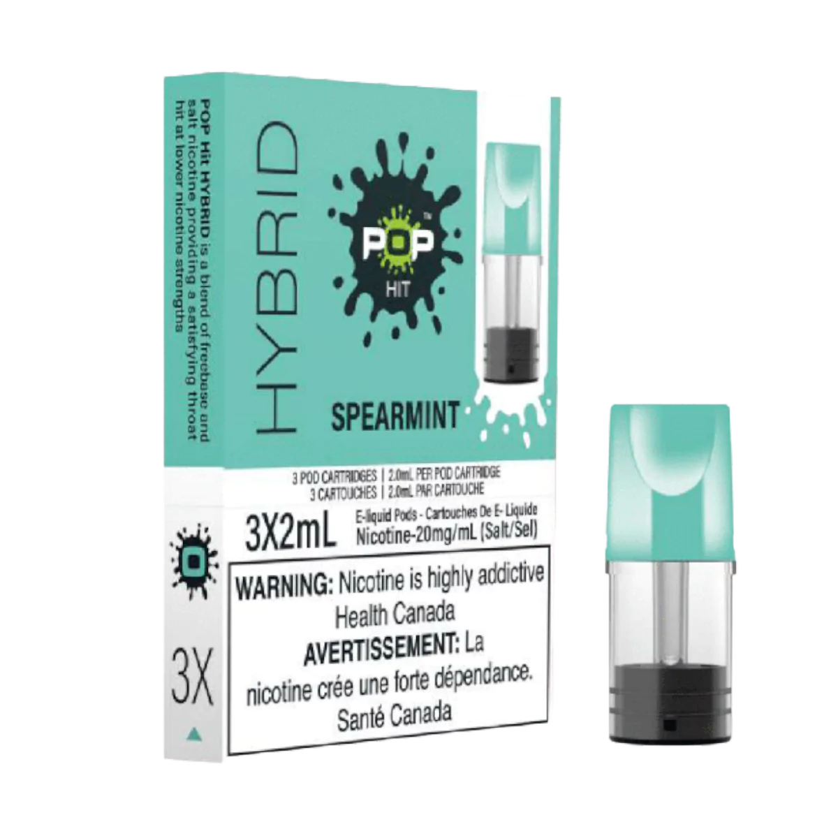Spearmint - Pop Hit Hybrid - 20mg - 5pc/Carton - EXCISED