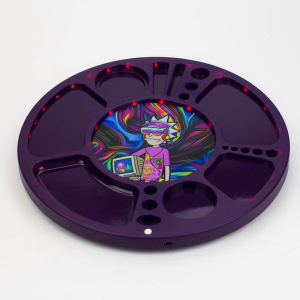 Multi functional 360° - Rotating Led Spinning - Rolling Tray (Assorted)