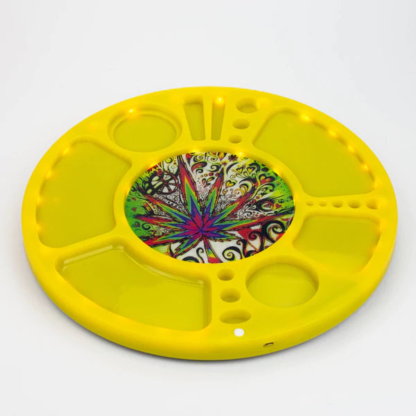 Multi functional 360° - Rotating Led Spinning - Rolling Tray (Assorted)