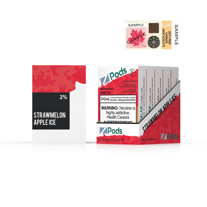 STRAWMELON APPLE ICE - Z Pods Special NIC - 20mg - Premium