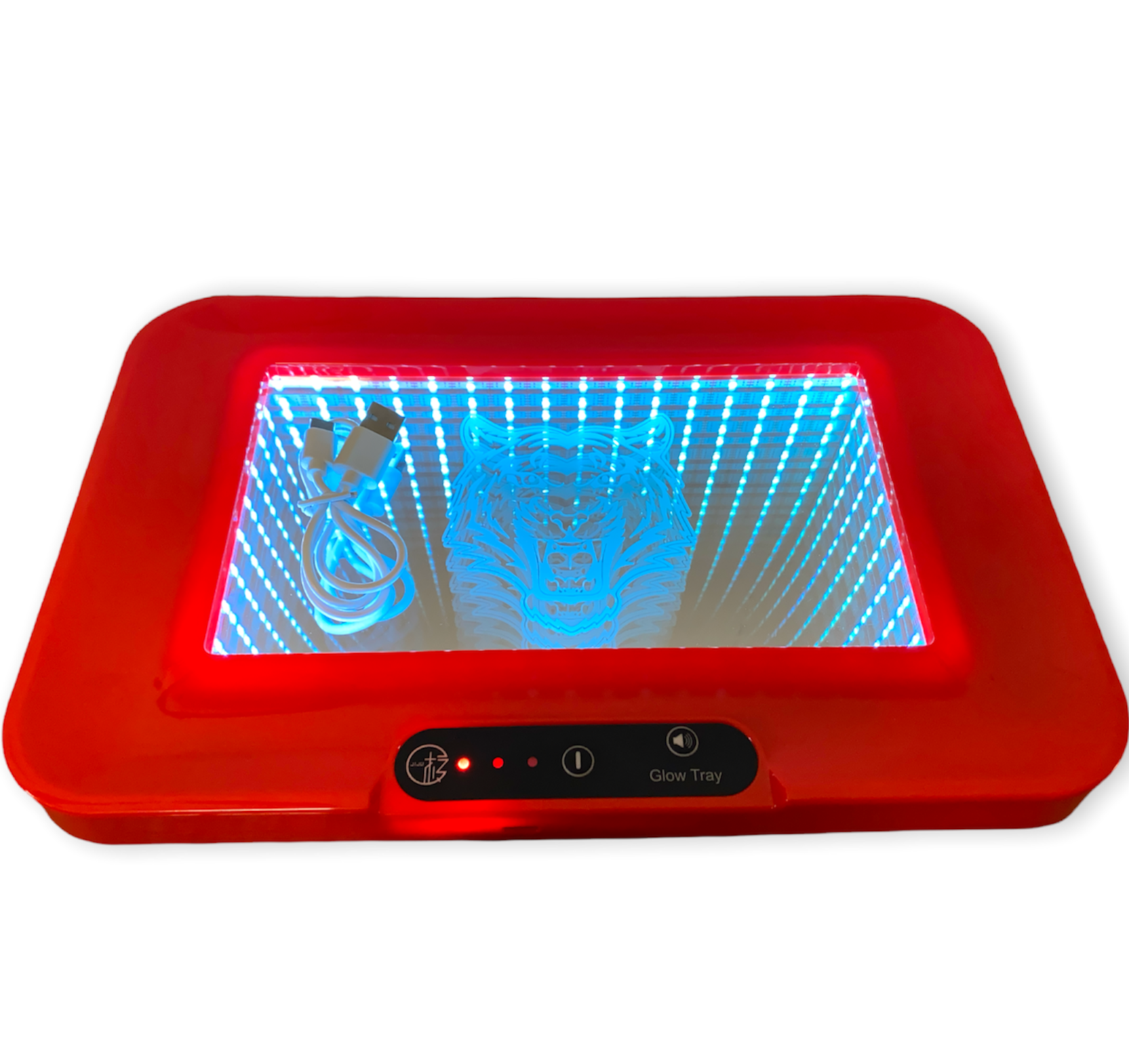 Zmokie 3D LED Mirror Rolling Tray - Infynity Design  -