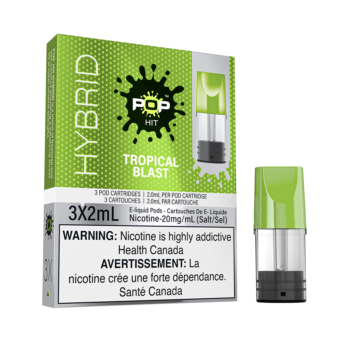 Tropical Blast - Pop Hit Hybrid - 20mg - 5pc/Carton - EXCISED