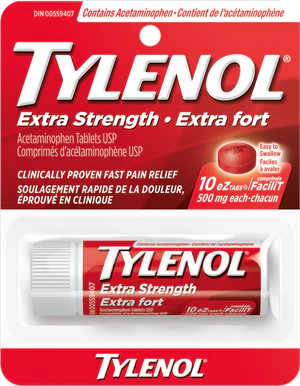 Tylenol - Extra Strength - 10 Ez Tabs