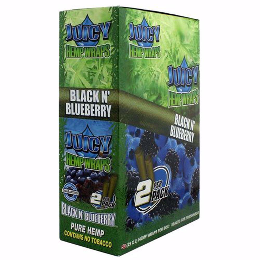 JUICY JAY HEMP WRAPS - BLACK N BLUEBERRY