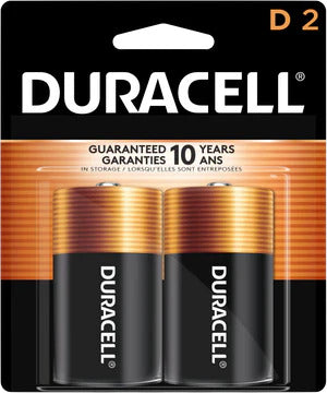 DURACELL - D 2 PACK - BATTERY