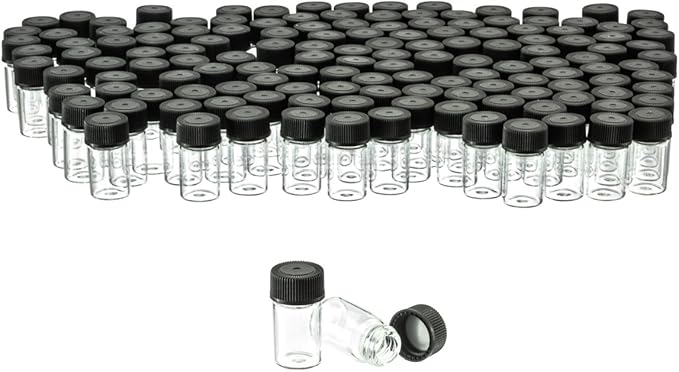 MINI GLASS VIALS - 2.5ML - 144/PK